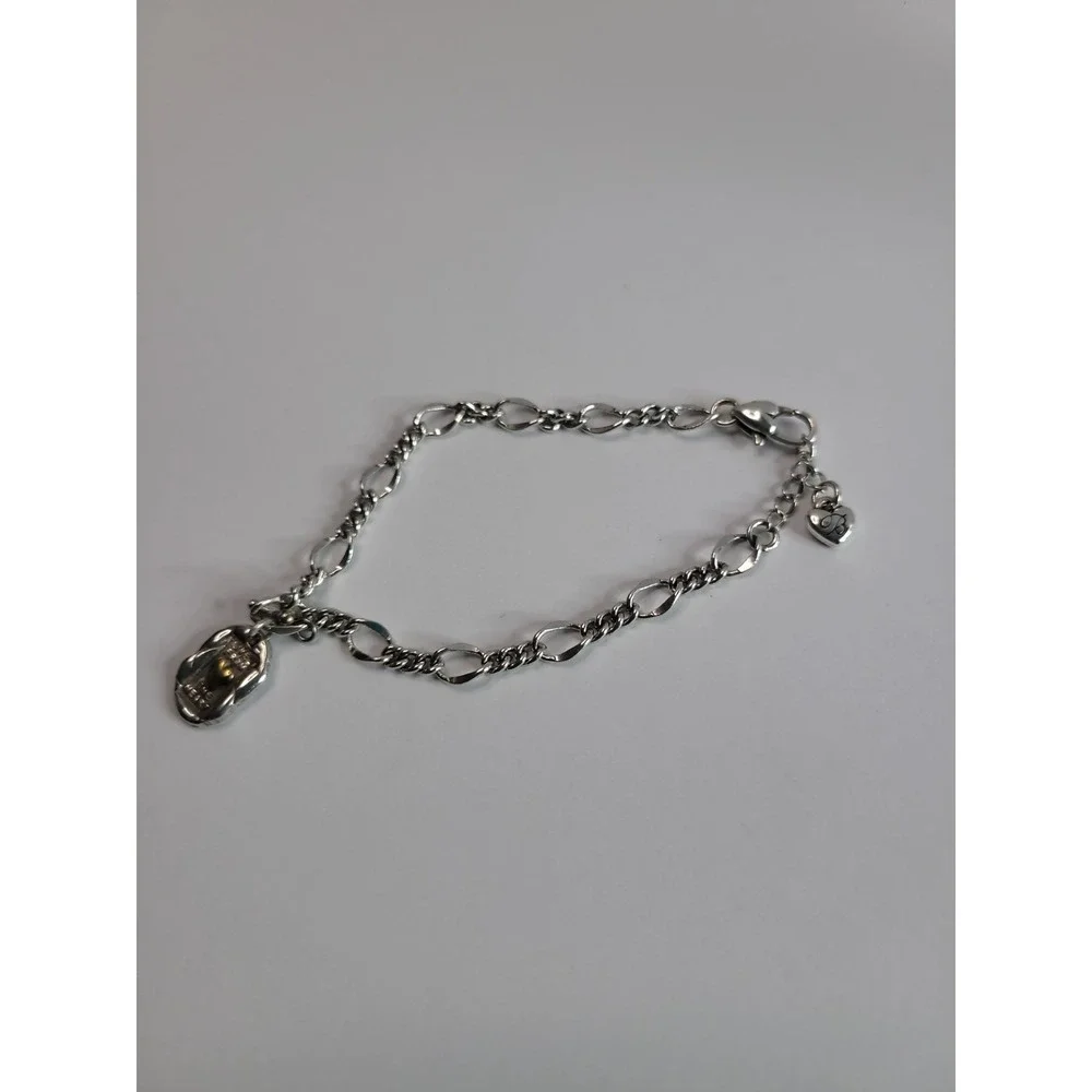 Brighton Love From The Heart Charm Bracelet Silver Tone Jewelry